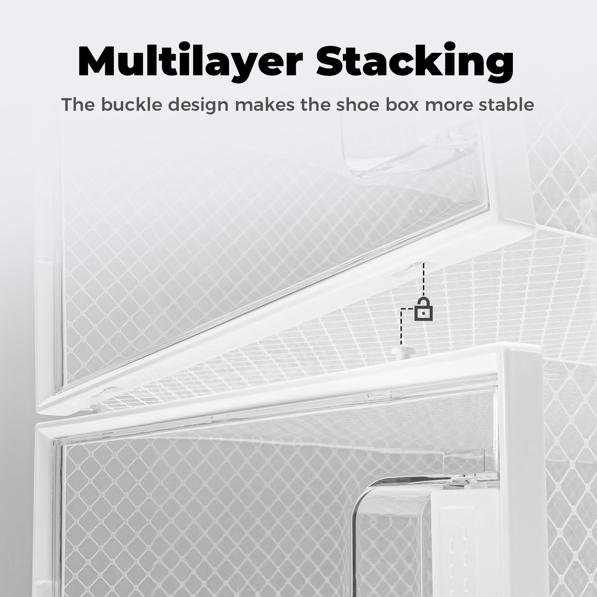 Pinkpum Extra Large Shoe Organizer Storage Boxes for Closet, Fit for Size 14, Clear Plastic Stackable Sneaker Storage Containers Bins with Lids, Clear Shoe Display Case Containers, 12 Pack